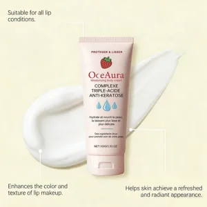 OceAura feuchtigkeitsspendende Körpercreme mit Dreifach-Säure-Komplex für glatte Hautpflege.