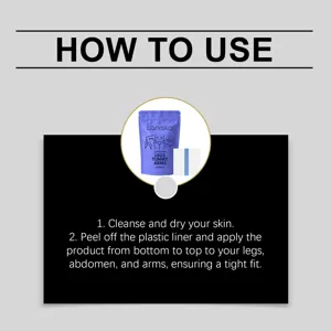 LANISKA body lifting tape 10 pieces pack detail instruction image showing use steps.