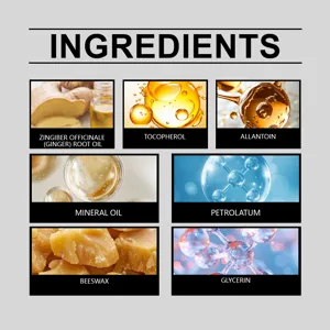 Vista detallada que muestra los ingredientes clave y activos para parches de cuidado corporal.