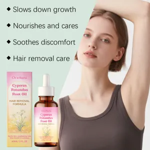 OceAura Cyperus Rotundus Root Oil 60ml herbal hair removal care nourishing soothing formula