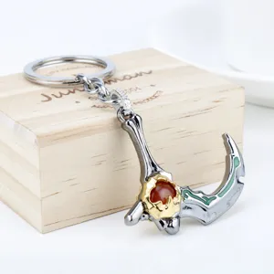 Dota 2 Pudge Haken Schlüsselanhänger Metall Waffenmodell Gaming Merch Detailansicht