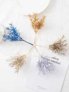 Artificial glitter star grass branch small bouquet for home decoration wedding DIY crafts
