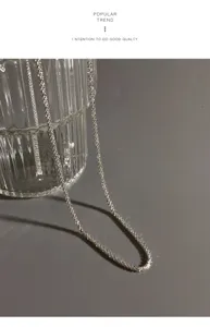 S925 sterling silver sparkling twinkle clavicle chain necklace for women minimalist daily wear