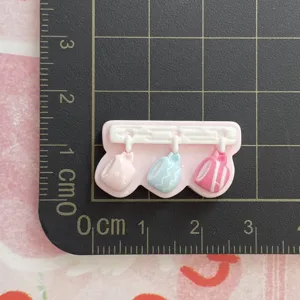 Hars miniatuur koffiekop wandrek bedel DIY ambachtelijk accessoire voor haarspelden hoesjes