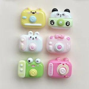 Cute animal resin camera flatback charms for DIY hair clips, keychains, and shoe decoration.