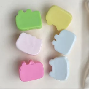 Resin camera charms detailing, small animal shaped cabochons, DIY phone case craft supplies.