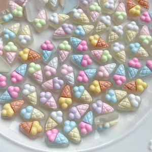 Mini macaron farbige Eiscreme Harz Cabochons für DIY Haarklammern und Taschen Deko Details