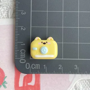 Small resin camera charm cute animal DIY accessory for hair clip keychain clogs decoration