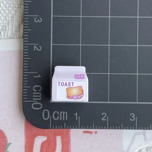 Mini Harz Brot Beutel Anhänger DIY Bastelmaterial für Handyhülle Schlüsselanhänger Deko