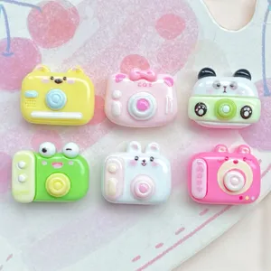 Cute animal camera resin charms flatback cabochons for DIY hair clips and shoes.
