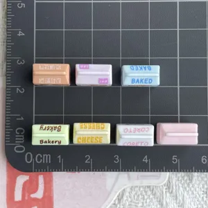 Mini 3D Brotbeutel Harz Anhänger für DIY Handyhülle Schlüsselanhänger Schmuckherstellung Zubehör