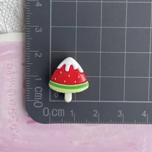 Mini ciondolo gelato anguria in resina accessori fai da te per fermagli per capelli cancelleria
