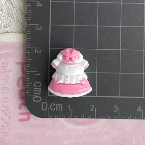 Harz Prinzessin Kleid Cabochon, süßer Lolita Anhänger für DIY Handyhülle und Handwerk.
