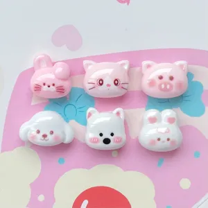 Cute mini cartoon animal resin charms for DIY crafts, nail art, hair clips and handmade accessories.