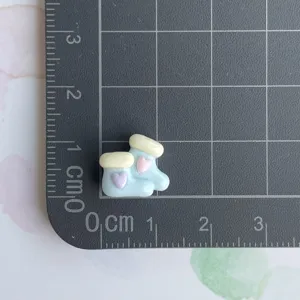 Mini Harz Baby Stiefel Cabochons flache Rückseite Bastelzubehör für Haarklammern DIY.