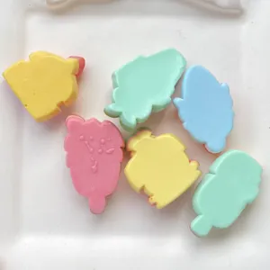 Cute pastel resin fruit ice cream charms for DIY hair clips keychains shoe decoration