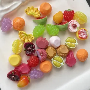 Cabochon in resina di frutta in miniatura accessori fai da te per decorazione custodia