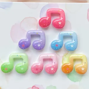 Star music note resin charms DIY crafts decorative accessories for phone case hairpin