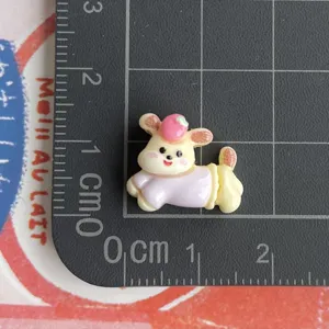 Mini resin running animal charm cartoon pet DIY crafting material for phone case hair clip.
