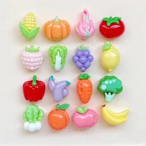 Accessori Artigianali in Resina in Miniatura Frutta Verdura per Nail Art Cover Telefono in Gel Crema Clip Capelli Fai da Te Decorazione