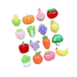 Mini cabochon in resina frutta e verdura per nail art e decorazione artigianale fai da te.