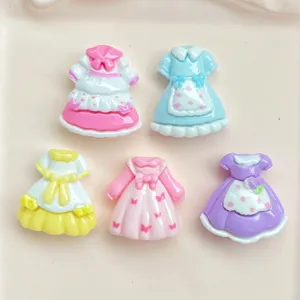 Harz Kleider Cabochons für DIY Handwerk, süße Lolita Prinzessin Handyhülle Haarnadel Zubehör.