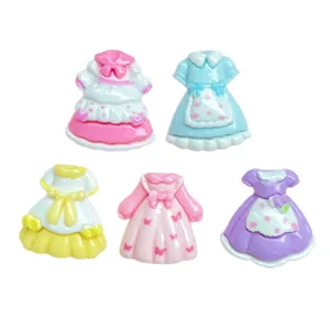 Niedliche Harz Prinzessin Kleid Cabochons Set für DIY Handyhüllen Haarnadeln Handwerk