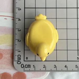 Simpatica anatra gialla cabochon in resina retro piatto accessorio fai da te per gioielli e custodia
