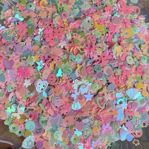 Paillette fai da te colorate con forme miste glitter perlato per accessori fatti a mano