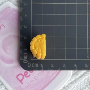 Mini charme de nourriture en résine tranche bricolage artisanat pour barrette pince.