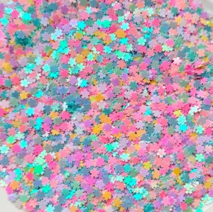 DIY accessori artigianato paillettes fiori colorati perlati pezzi di decorazione