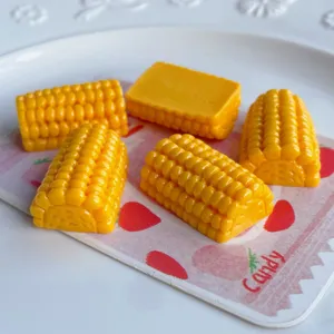 Imitation mais en resine breloques 3D accessoires de bricolage pour pinces a cheveux mignons