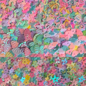 DIY colorato resina paillettes artigianato ciondoli farfalla cuore stella set