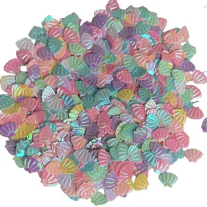 Cabochons colorati a forma di conchiglia perlata sfusi per artigianato fai da te e gioielli.