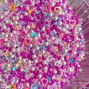 Mixed DIY craft beads pearls rhinestones for slime decoden phone case decoration accessories