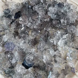 Ρητίνη λουλούδι φιόγκος DIY χειροτεχνία cabochons μεικτές λεπτομέρειες, ιδανικό για θήκη τηλεφώνου.
