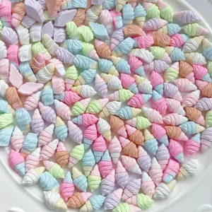 Miniatur Harz Eiscreme Cabochons Großpackung Pastellfarben DIY Basteln Zubehör.