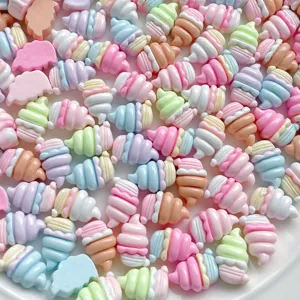 Mini Macaron Farbe Eiscreme Harz Flachruecken DIY Haarspange Handyhuelle Zubehoer