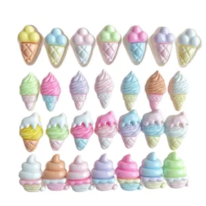 Mini Macaron Eiswaffel Harz Cabochons DIY Haarnadel Handyhülle Dekoration Zubehör Set