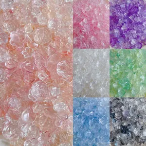 Διαφανείς χάντρες ρητίνης DIY με φιόγκους και τριαντάφυλλα για θήκες τηλεφώνου.