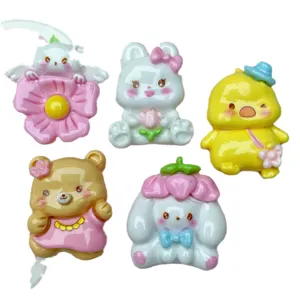 Süße Cartoon Tier Harz Cabochons Set für DIY Handyhülle Haarklammer Bastelzubehör Hauptbild