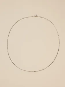 Minimalistische zilveren titanium stalen ketting voor dames, een elegant sieraad