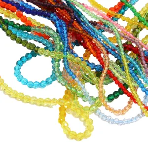 Bunte facettierte Glas Kristall Perlen Stränge für DIY Schmuckherstellung Armbänder.