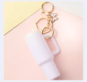 Mini tumbler keychain portable lipstick holder cute backpack pendant bag charm cute gift