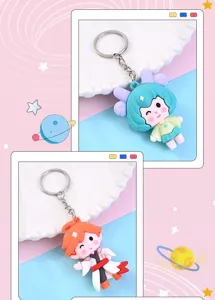 Leuke anime cartoon sleutelhanger karakter hanger rugzak tas charm voor fans en kinderen