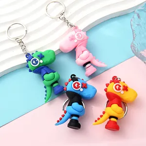 Süßer Cartoon Dinosaurier Schlüsselanhänger Taschenanhänger Rock Dinosaurier Spielzeug Geschenk.