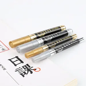 Set of premium gold and silver metallic markers for DIY crafts, signing, and art.