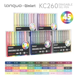 Languo KC260 σετ 45 στυλό gel που σβήνουν με χρωματολόγιο για σχέδιο και ημερολόγιο.