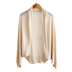 Damen Sommer Leichter Strick Cardigan Sonnenschutz Schal Fledermausärmel Casual Bolero Top