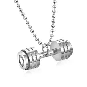 Heren Halter Hanger Titanium Staal Fitness Sieraden Gewichtheffen Vorm Hanger Zonder Ketting Gym Training Cadeau Voor Vriend